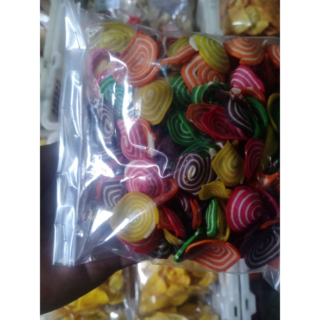 

COD Kuping Gajah warna warni mini/jajnan tradisonal/enak dan manis