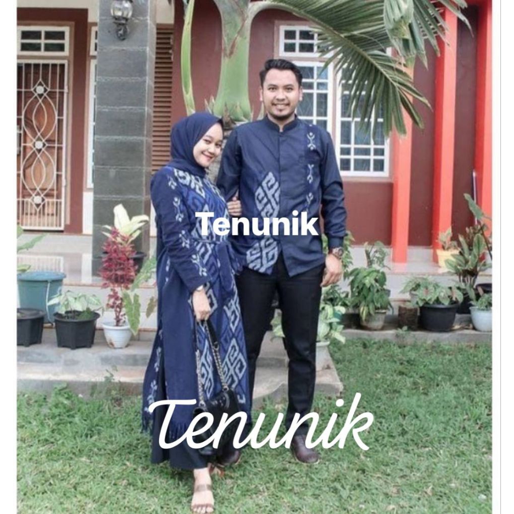 Baju tenun couple - couple tenun - couple etnik - set couple tenun - couple - dress tenun - dress et