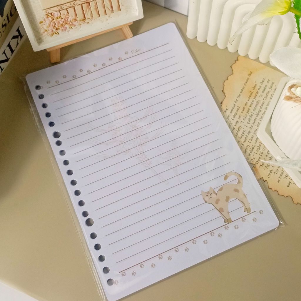 

Loose Leaf A5/B5 Tema VINTAGE 20 Lembar | Kertas Binder Kertas File Aesthetic Vintage