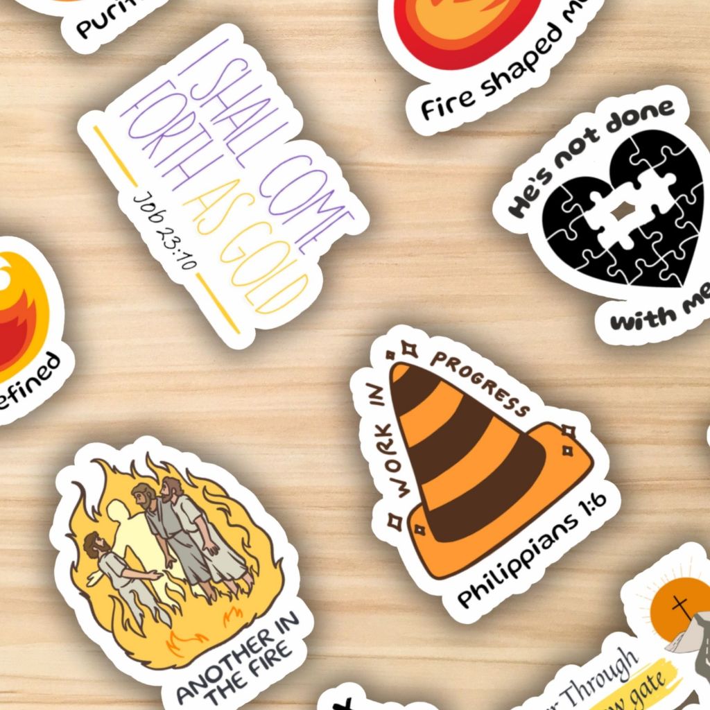 

Sanctification Vinyl Sticker Pack | SALVATION Series | Stiker Rohani Kristen 12 Pcs