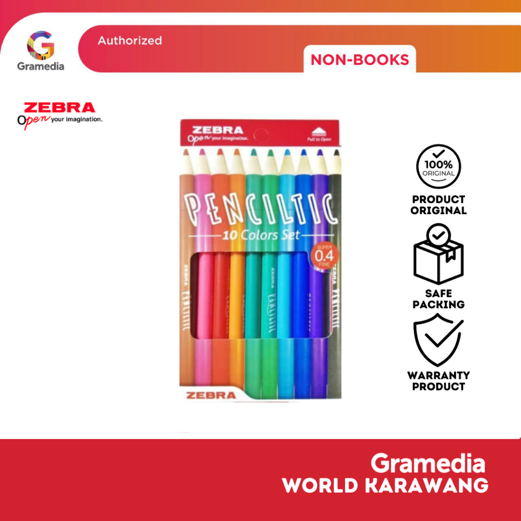 

PENCILTIC FINELINER 10 COLOURS IN 1 SET - GRAMEDIA KARAWANG