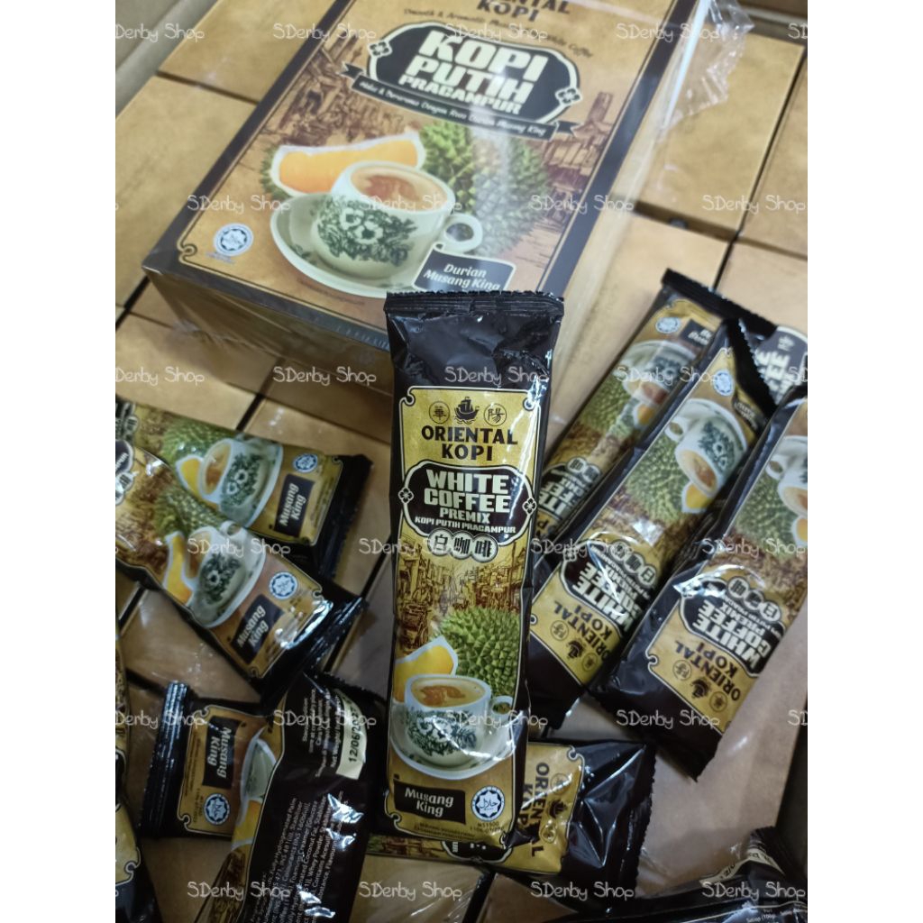

Oriental Kopi White Coffee Durian Musang King Ecer 1 Sachet