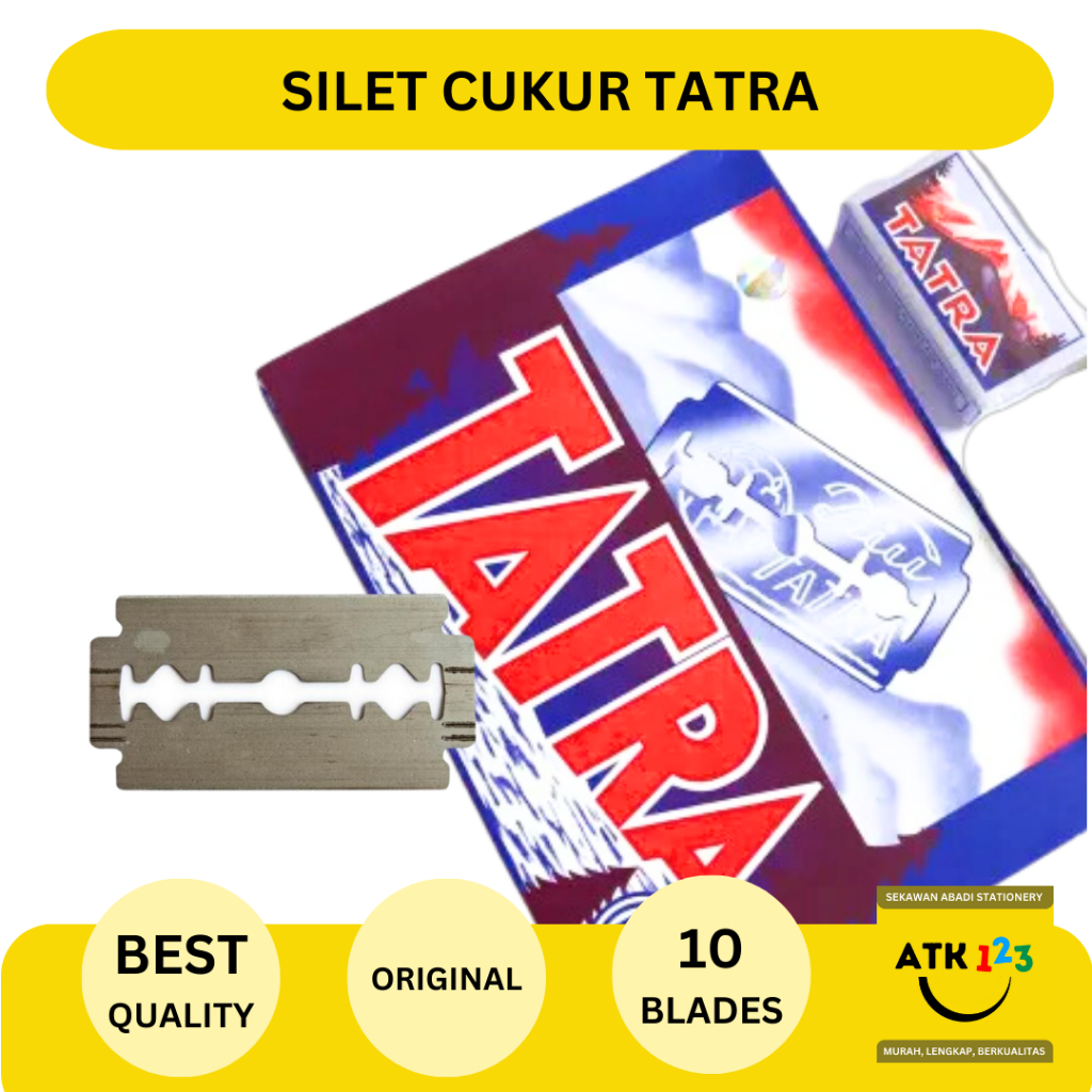 TATRA Silet Asli Silet Cukur Tatra Razor Blade Tatra Isi 10 Pisau / Silet Tatra