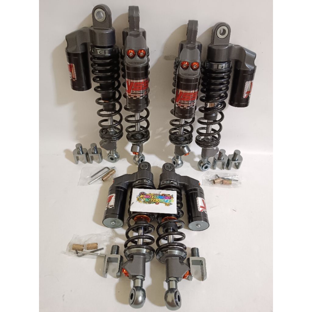 NEW~ SHOCKBREAKER SHOCK DOUBLE COPY YSS RACING MODEL WP TABUNG ATAS UK 285MM 320MM 340MM MATIC & BEB