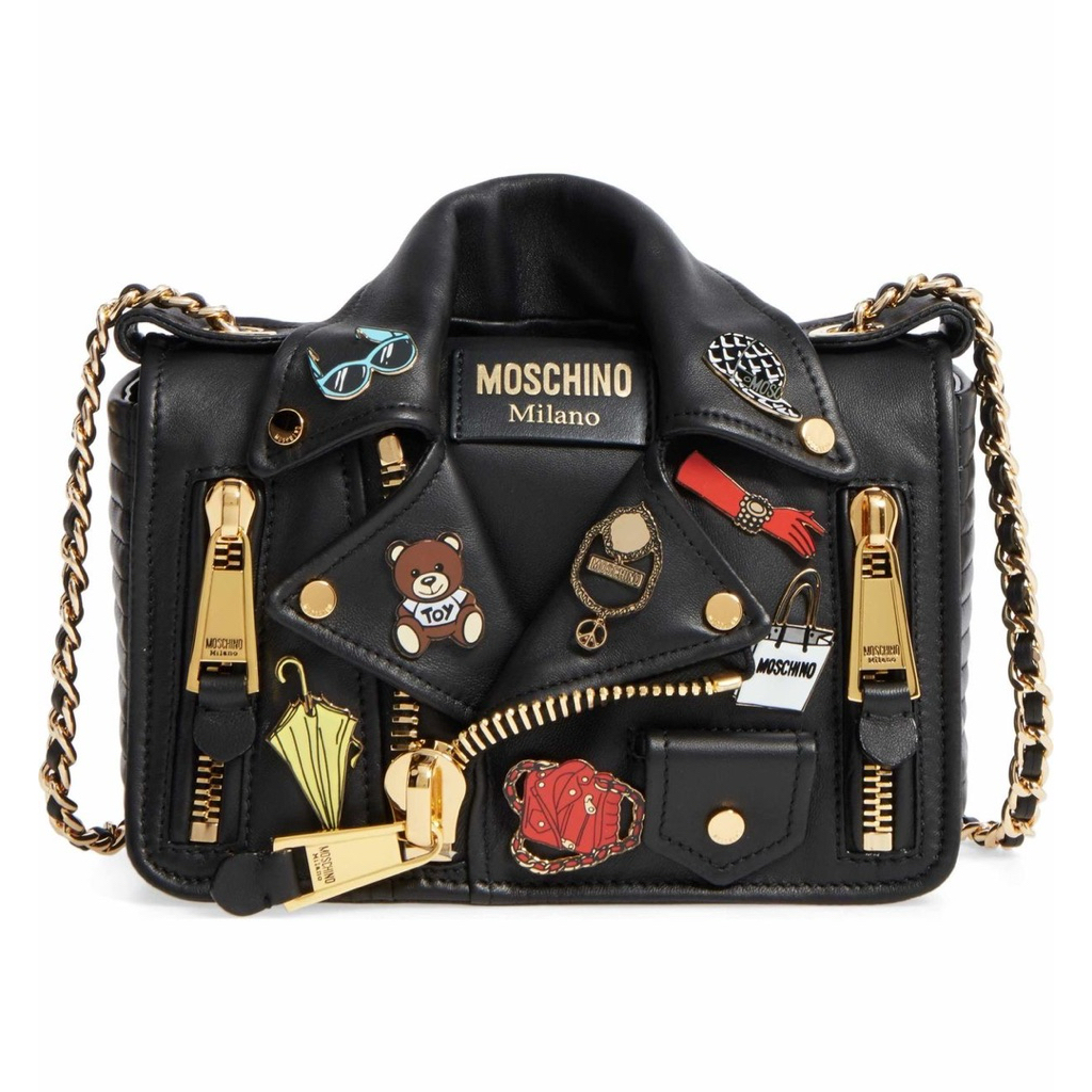 MOSCHINO BIKER BAG PIN LIMITED EDITION