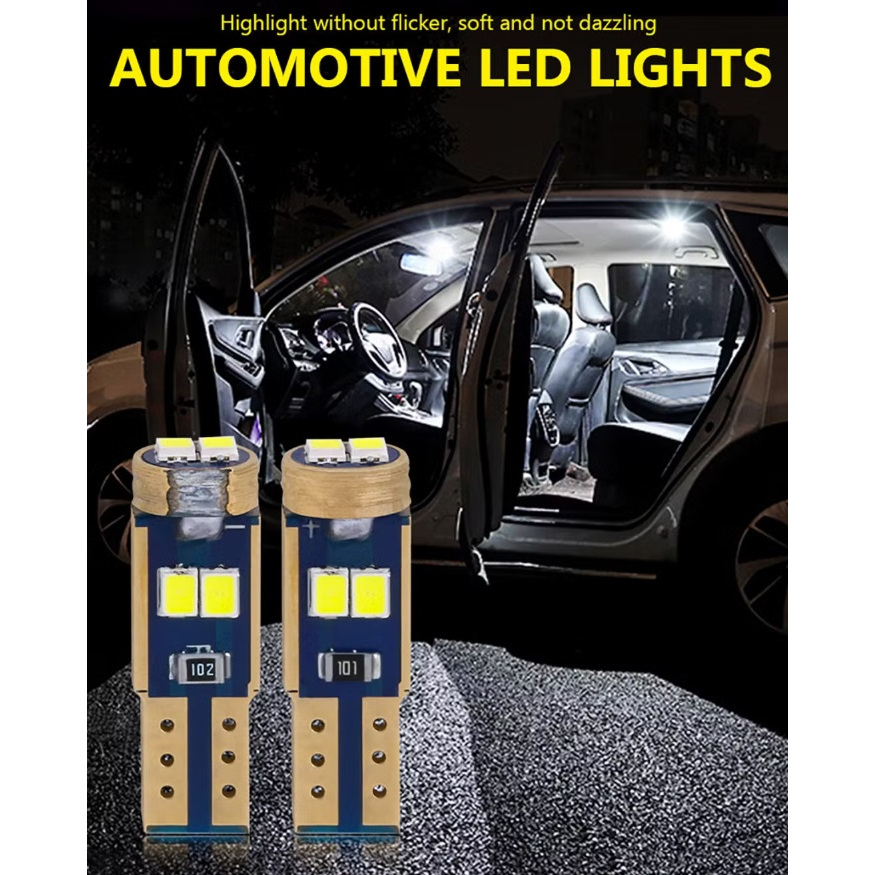 Lampu LED T5 Lampu LED T5 Speedometer Motor Mobil 6 SMD