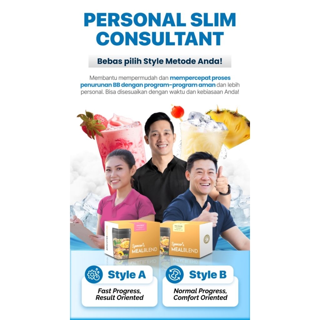 

Spencer's Mealblend Makan Sehat Tinggi Protein dan Rendah Gula Free 1 Sachet