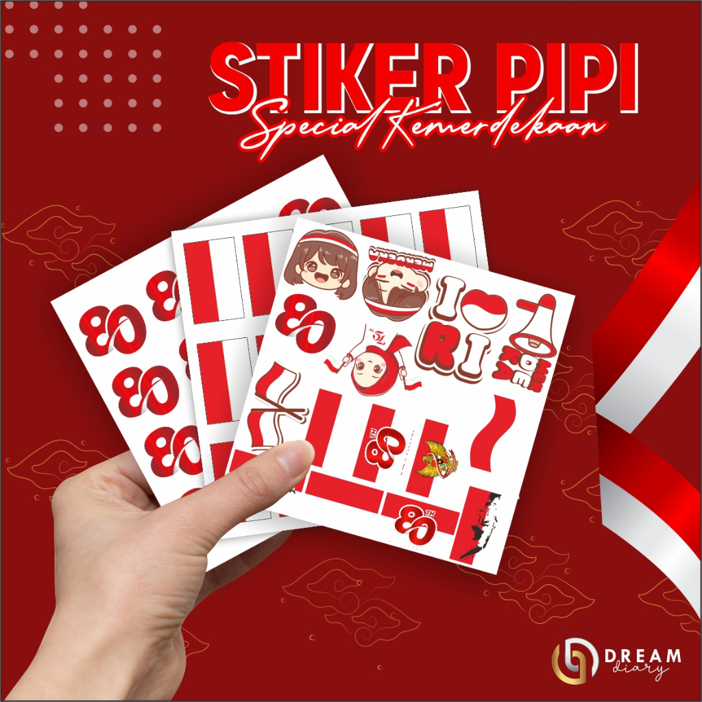 

STIKER PIPI SPESIAL KEMERDEKAAN INDONESIA - STIKER MERAH PUTIH INDEPENDENCE DAY TERBARU