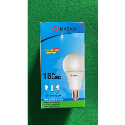 Masko - Lampu LED E27 3W - 18W 6500K - 3W