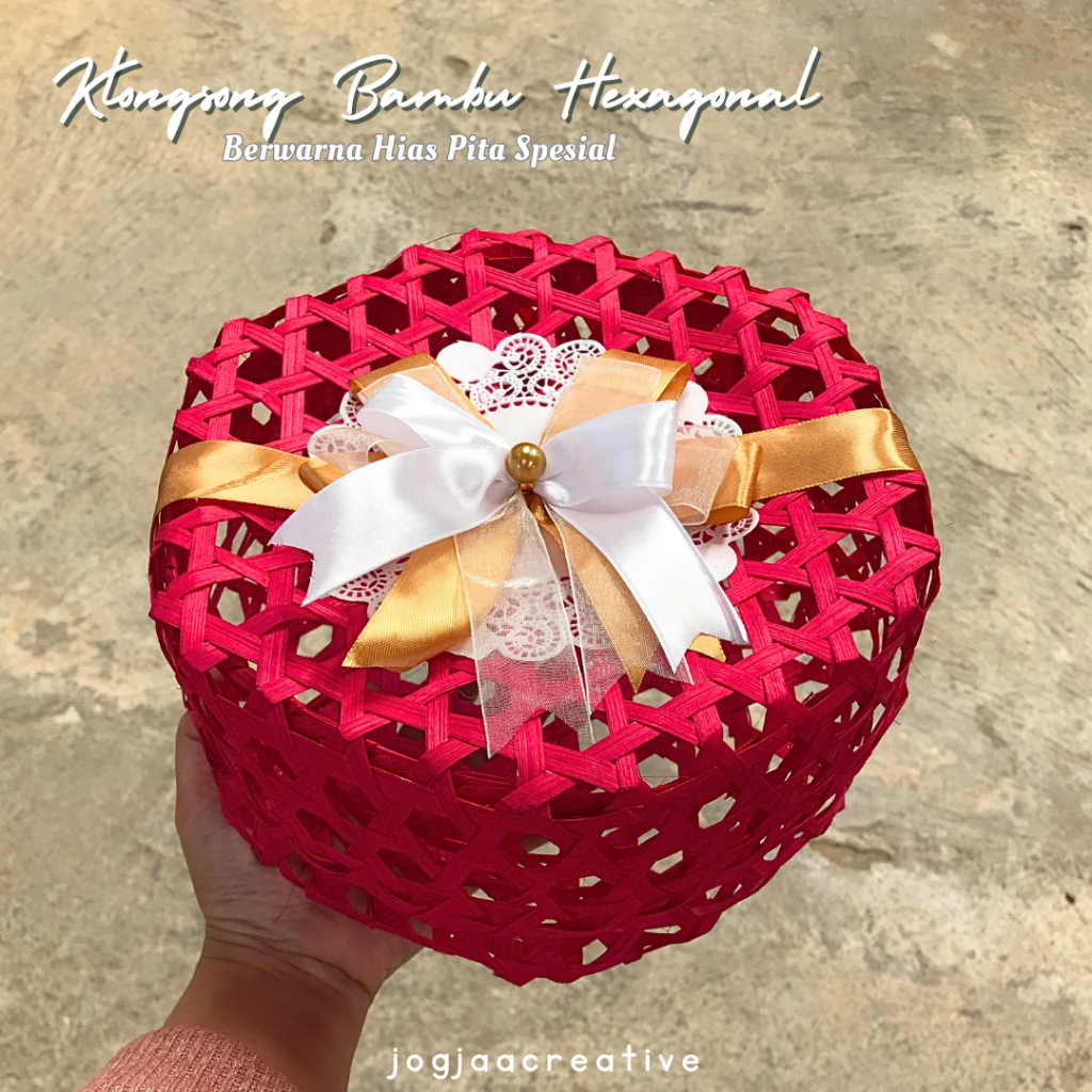 

Klongsong Besar Ukuran diameter 25 cm tinggi 12 cm FREE PITA/ klongsong bambu berwarna/ kerajinan anyaman bambu/ besek bambu/ klongsong besar unik/ klongsong anyaman bambu bulat/ omplong keranjang bambu