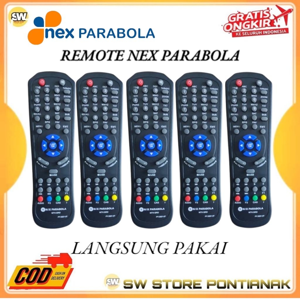 REMOTE RECEIVER PARABOLA / REMOT DIGITAL NEX PARABOLA RECEIVER  MATRIX GARUDA BURGER S2 ORIGINAL TAN