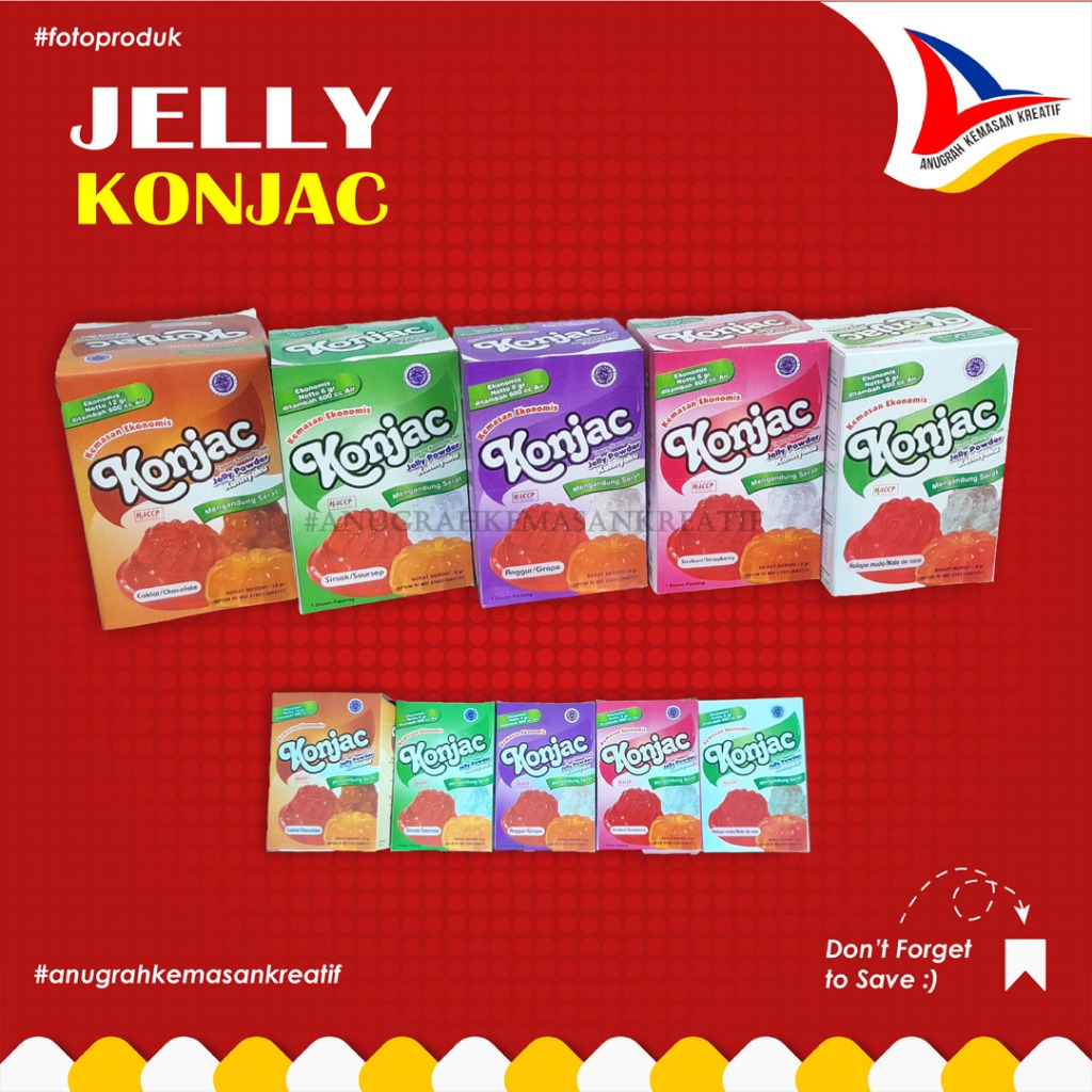 

Jelly Konjac All Varian 6 Gram / Jelly Agar-agar 1 box (12 Pcs)