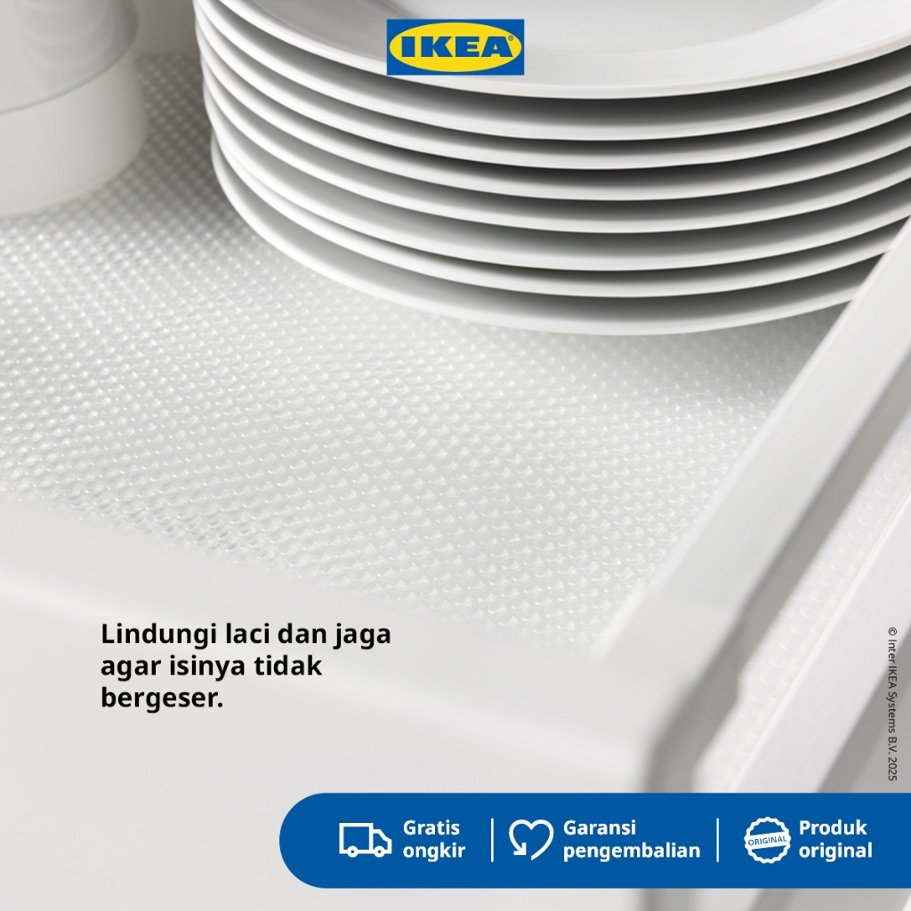 IKEA VARIERA Alas Laci Serbaguna Transparan 150 cm