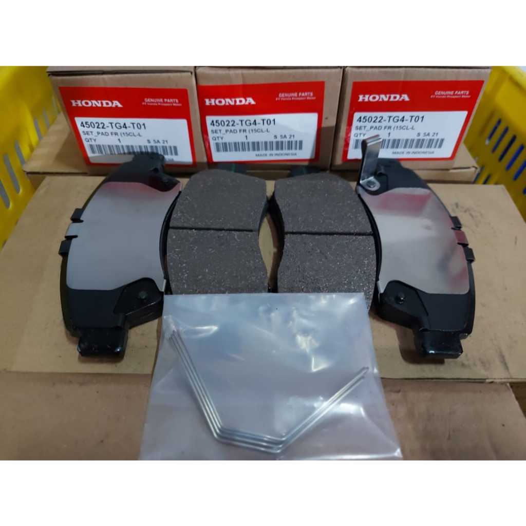 kampas rem depan brake pad honda brio 2019-2024 original  45022-tg4-t01