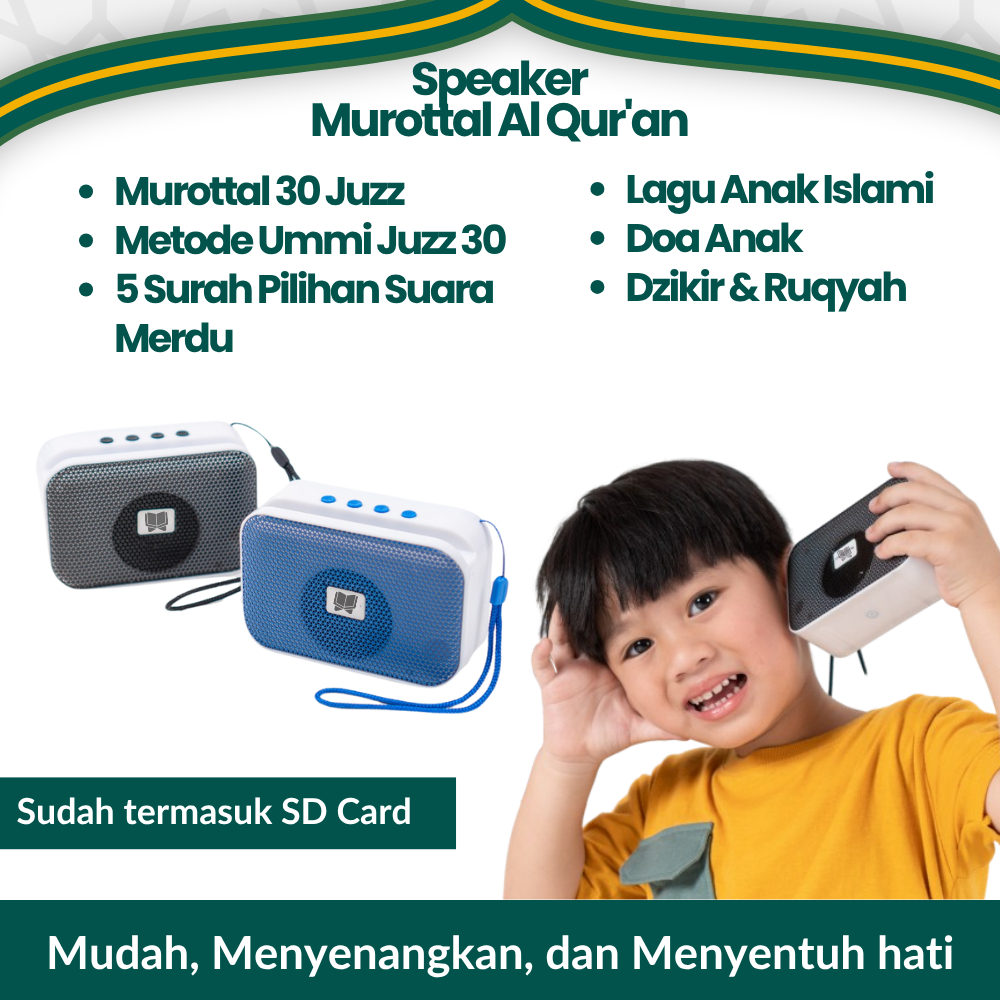 Speaker Murottal Quran Anak Smart Hafiz 30 Juzz Metode Ummi