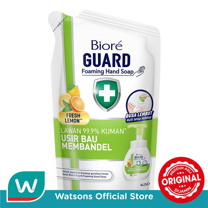 Biore Foaming Hand Soap Refill Biore Guard Hijau Antiseptic 250 ml
