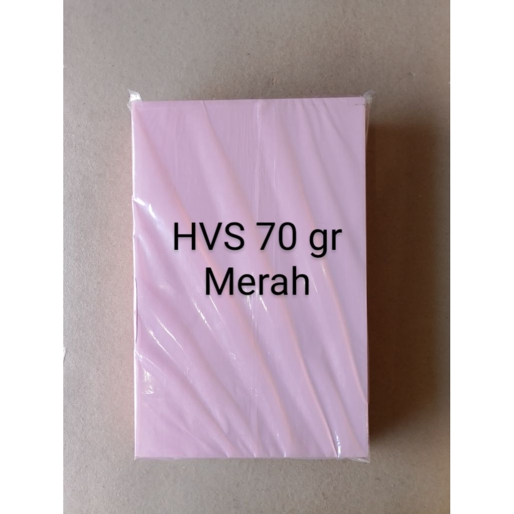 

(500 lbr) Hvs 70 gr warna Folio F4 Fl Merah Kuning Hijau Biru