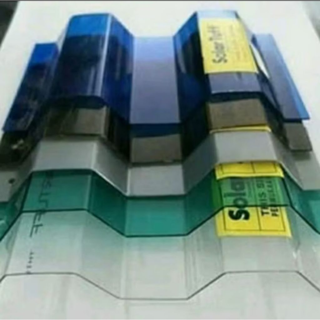 Solartuff Greca/Roma panjang 2.4m/lembar/Atap gelombang Solartuff Greca/Roma panjang 2.4m/lembar