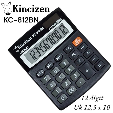 

KALKULATOR KINCIZEN KC-812BN Kincizen 812BN 12 Digit 812BN 2 POWER