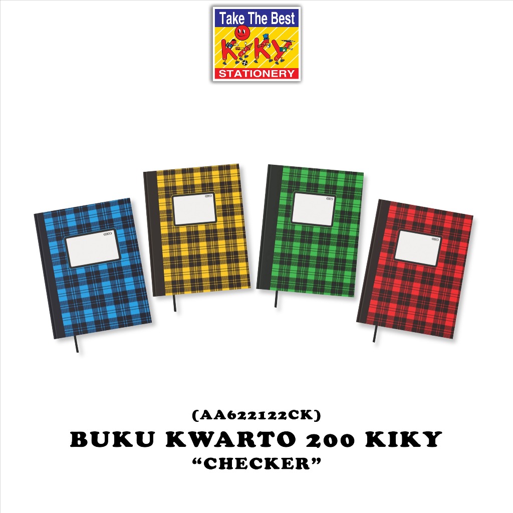 

KIKY Buku Hard Cover Kwarto Glossy (Uk. 16 x 21 cm) Isi 200 Lembar
