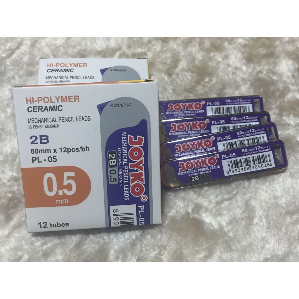 

Pensil Lead / Isi Pensil Mekanik Joyko 0.5 mm PL-5 (1 Kotak 12 Tube)