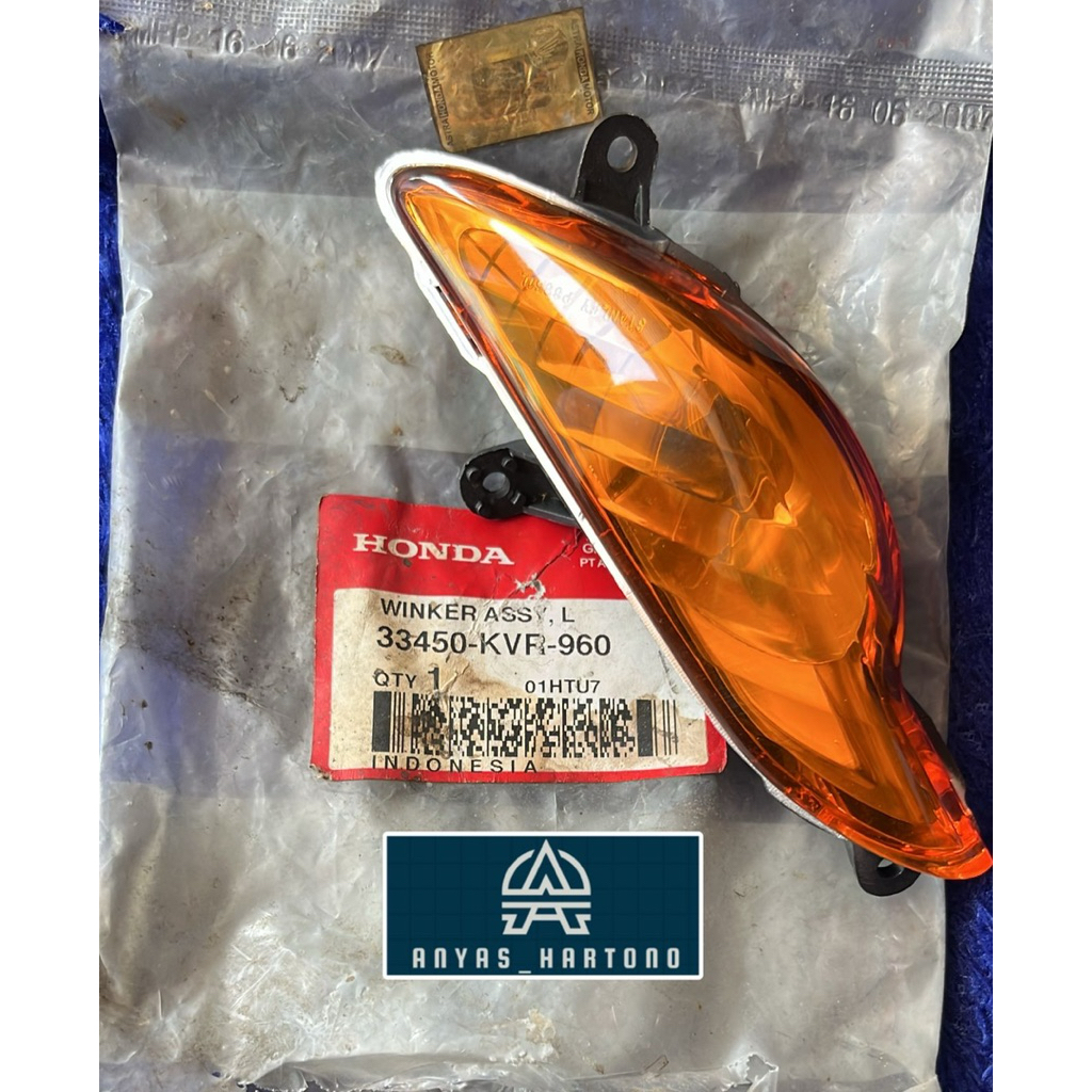 33450-KVR-960 | Lampu Sein Riting Depan Kiri Supra Fit New Supra Fit S | ori AHM