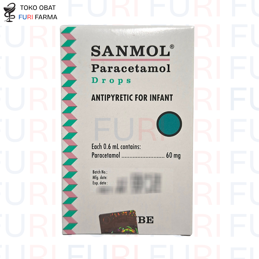 Sanmol Drop Bayi Syrup Botol 15mL | Sirup Paracetamol Sakit Kepala Demam