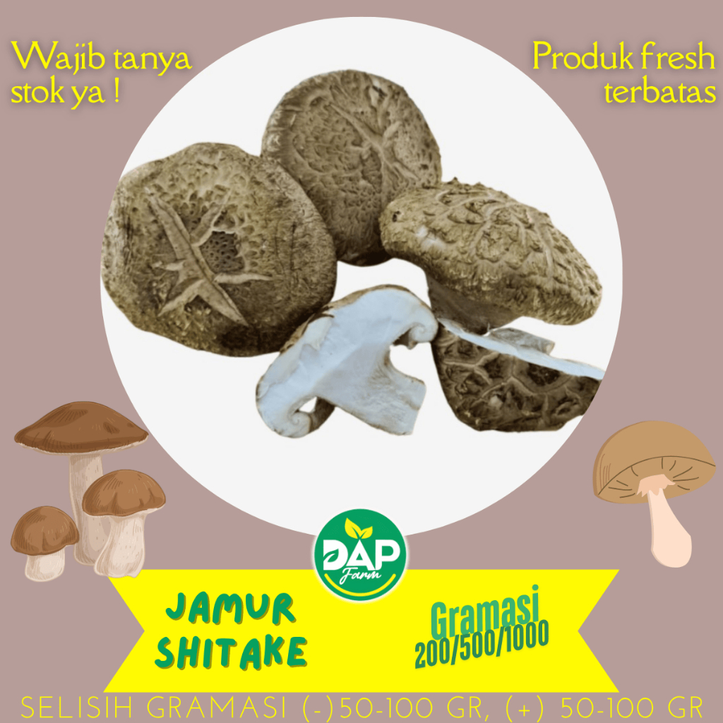 

Jamur Shitake/ DAP Farm/ Sayur Segar Jakarta