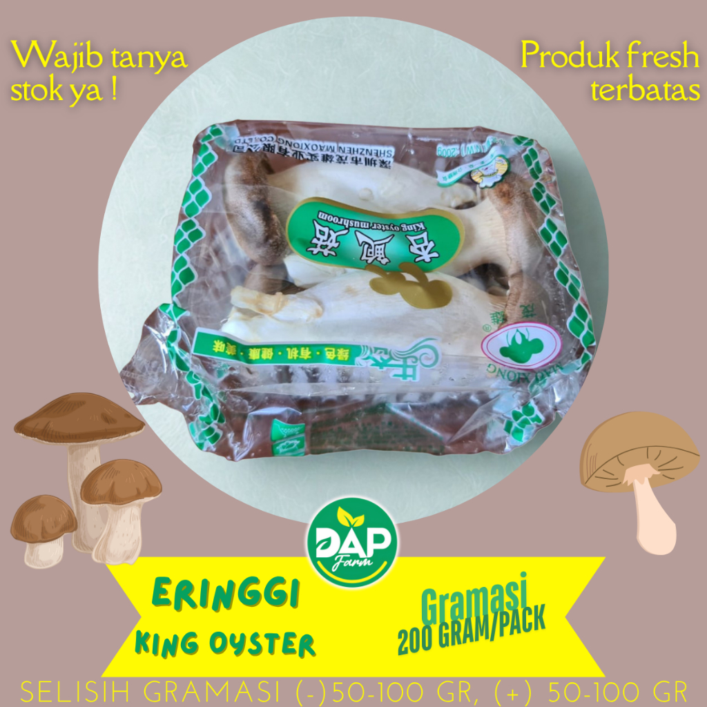 

Jamur King Oyter (Eringgi) Sayur Segar Jakarta - DAP FARM