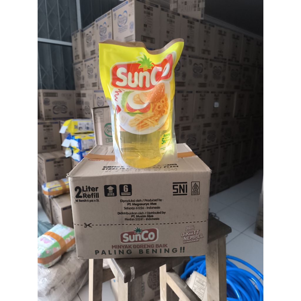 

Minyak Goreng Sunco 1 Dus Isi 6Pcs Kemasan 2Liter Terlaris