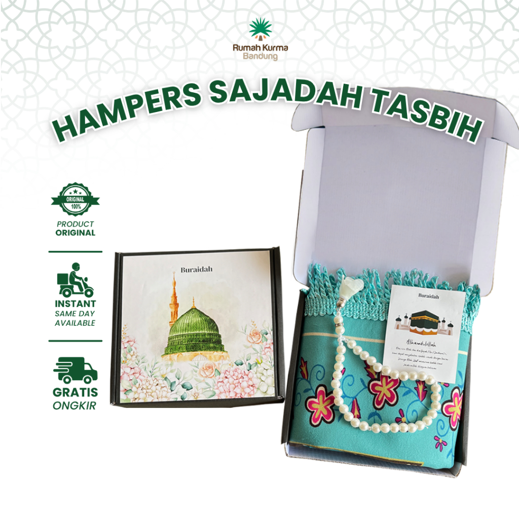 

Hampers Sajadah Tasbih Premium Paket Souvenir Oleh Oleh Haji Umroh Ekslusif