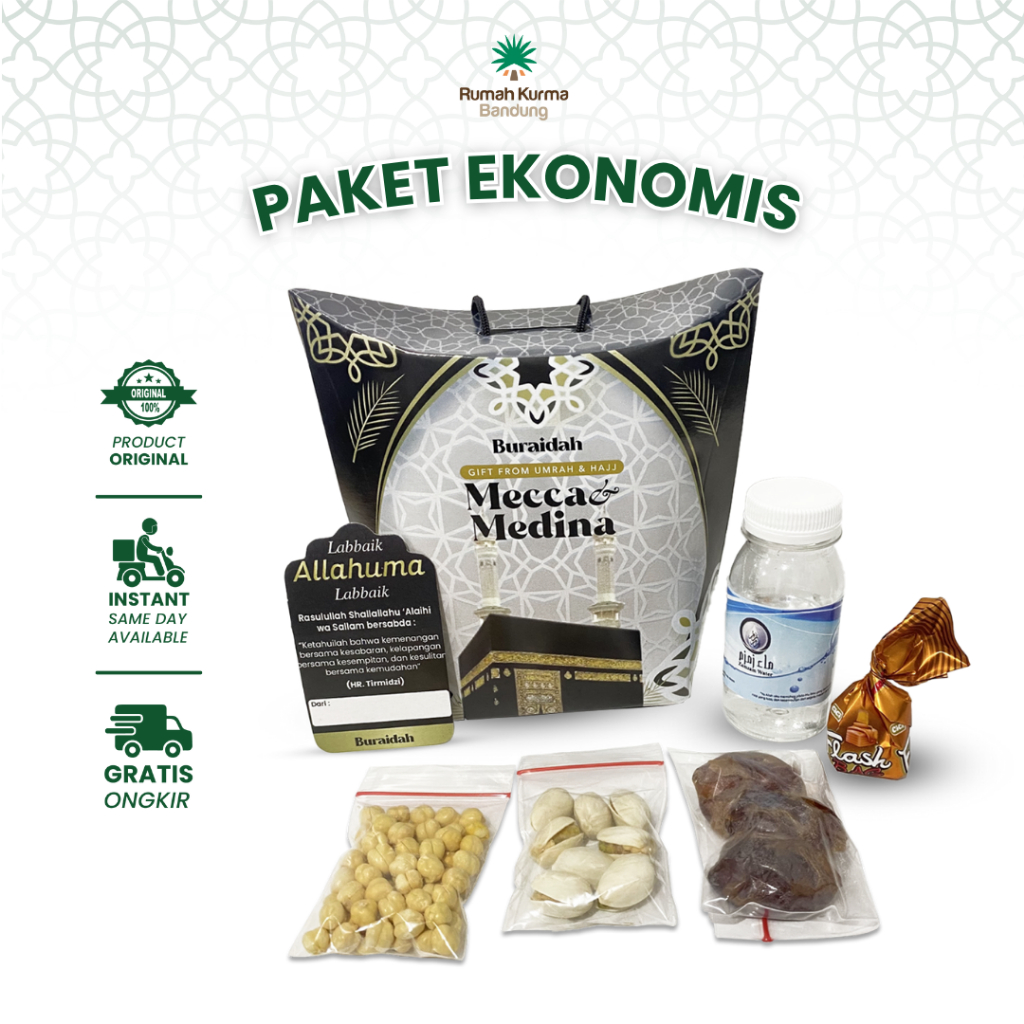 

Buraidah Paket Ekonomis Tas Jinjing Oleh Oleh Haji Umroh Free Kartu Ucapan