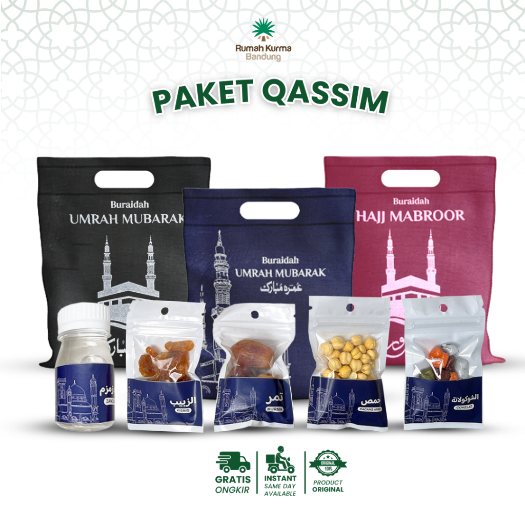 

Buraidah Paket Qassim Souvenir Tas Jinjing Turki Premium Hampers Snack Oleh Oleh Haji Umroh Arab