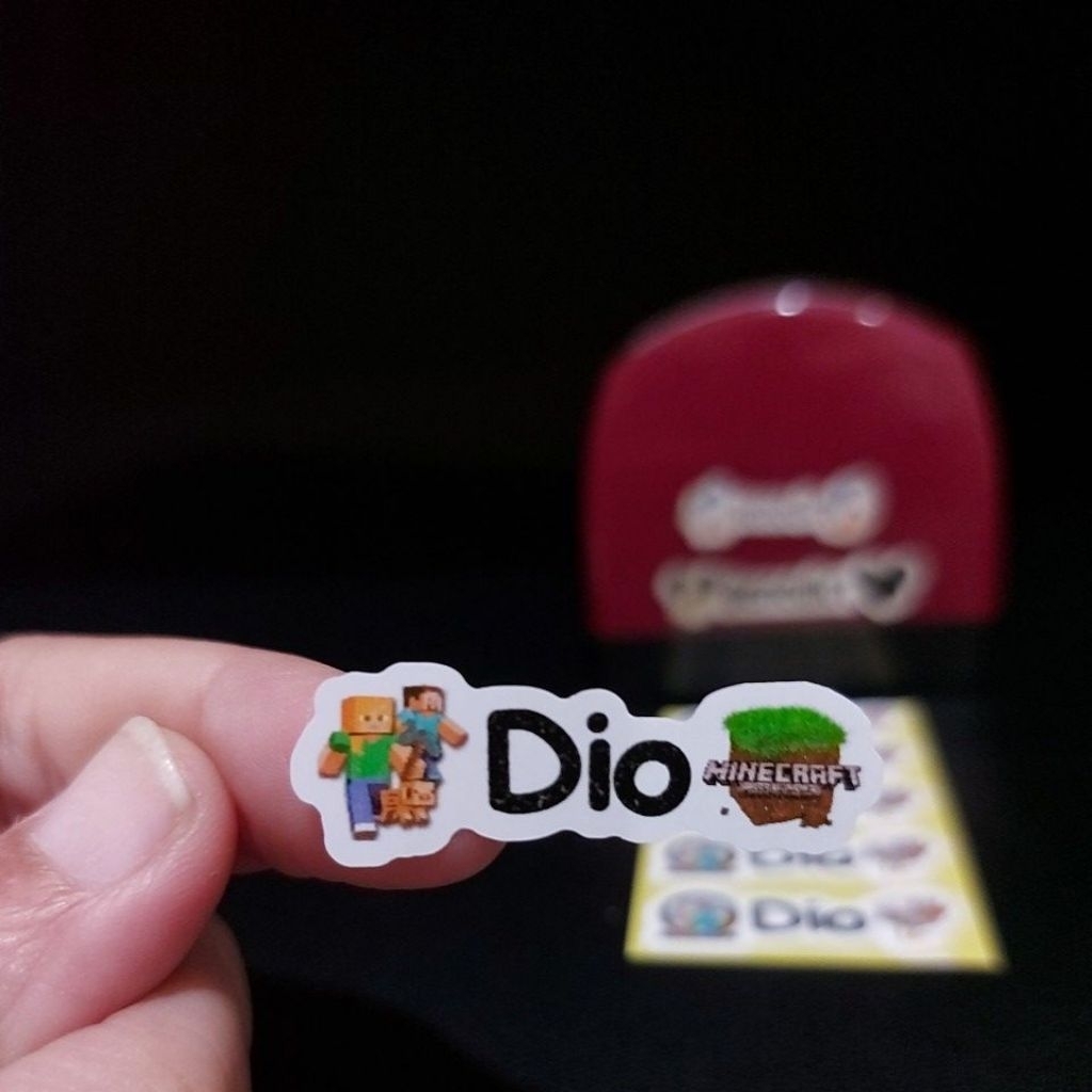 

Minecraft Sticker Label Nama Stiker Buku, Pensil peralatan sekolah uk 3x1cm