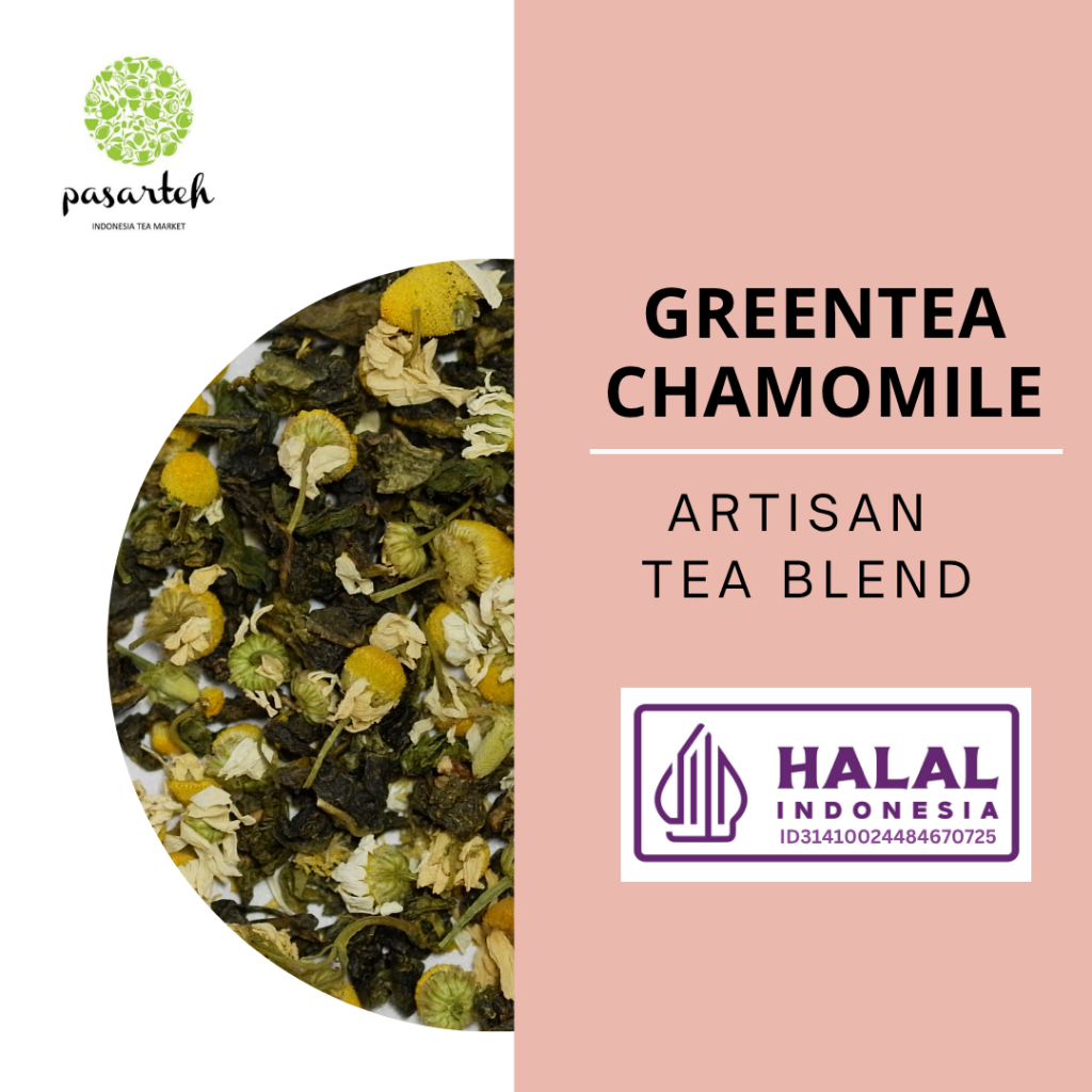 

[ Pasarteh ] Green Tea Chamomile I Tea Blend I Teh Hijau I Relax Tea I Teh insomnia | Teh Camomail