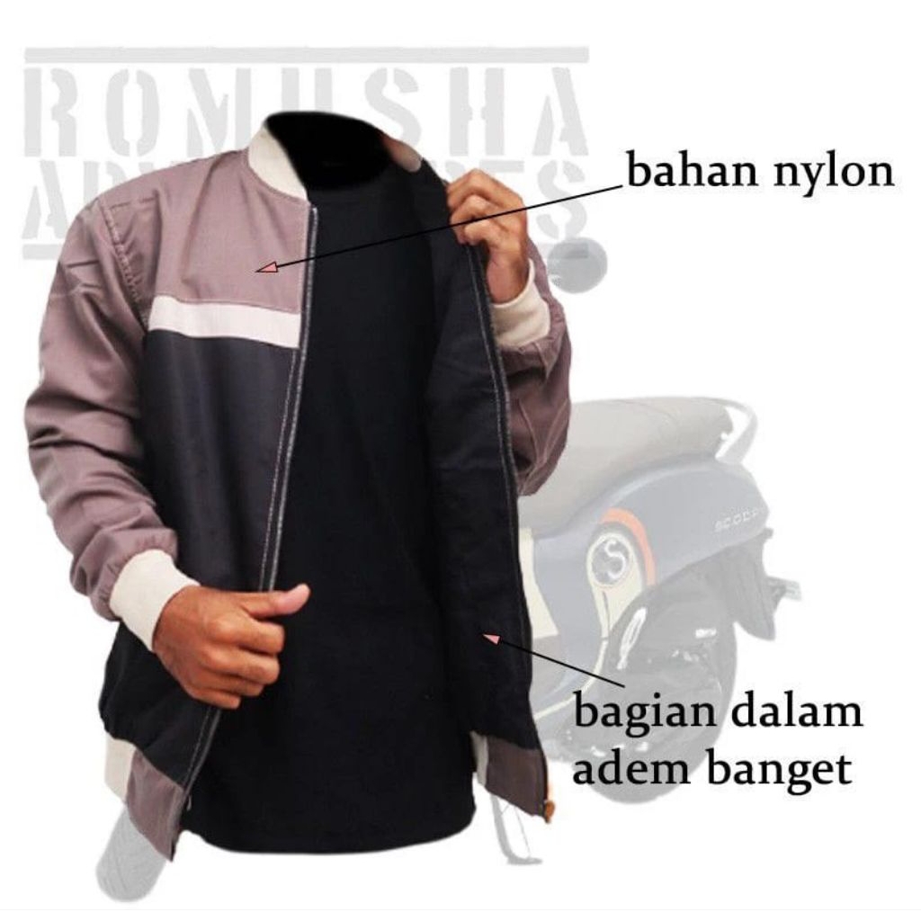 Jaket Scoopy size L, XL ORIGINAL HONDA