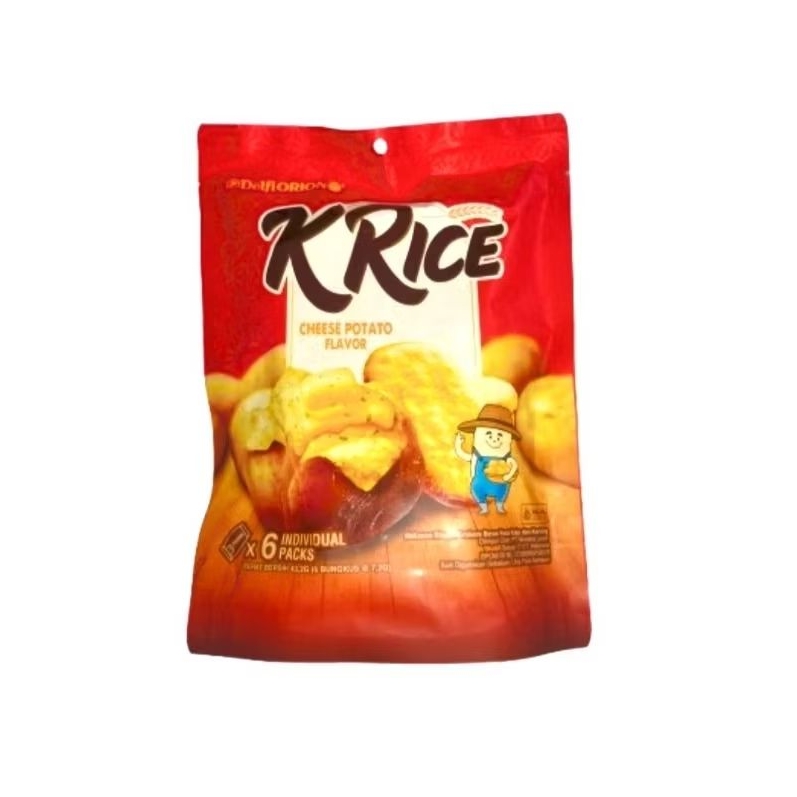

DelfiORION K Rice Cheese Potato Flavor | Makanan Ringan Krakers Beras Rasa Keju dan Kentang 43,2g