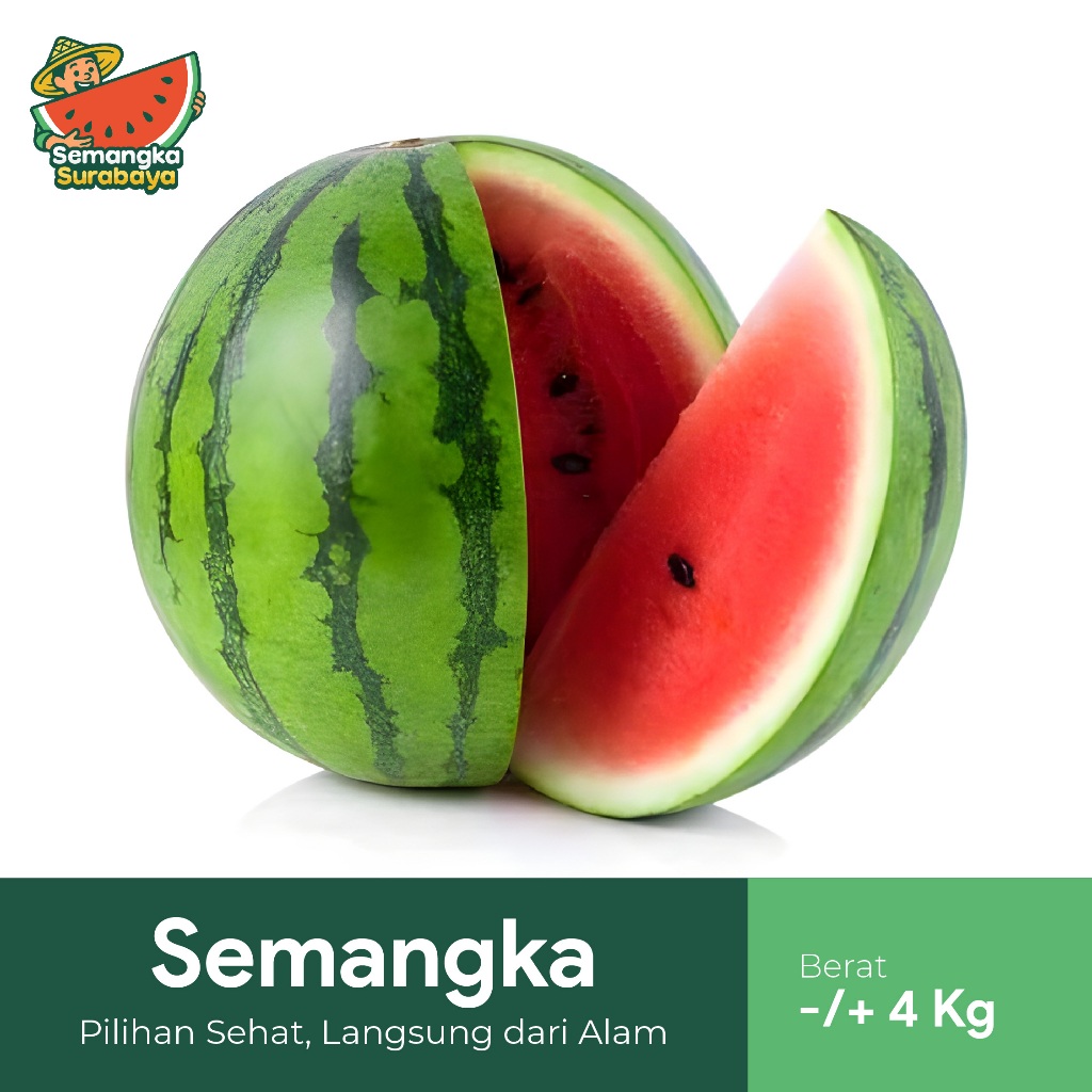 

Semangka Merah Tanpa Biji -/+ 4 Kg Per Biji