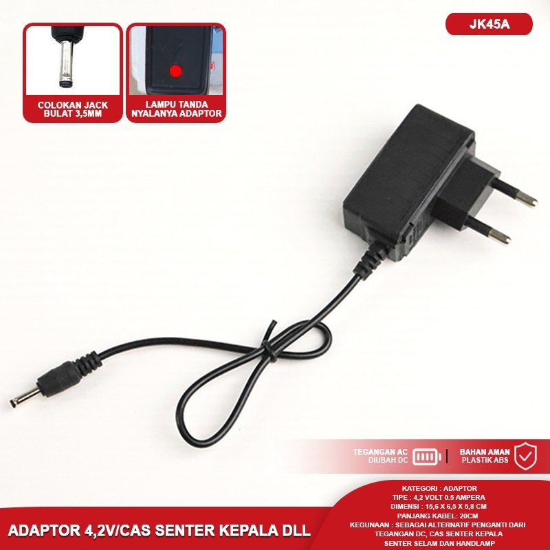 Adaptor Ac Power AcDc 5v 500ma Power Supply Adapter Ac To Dc 3.5mm