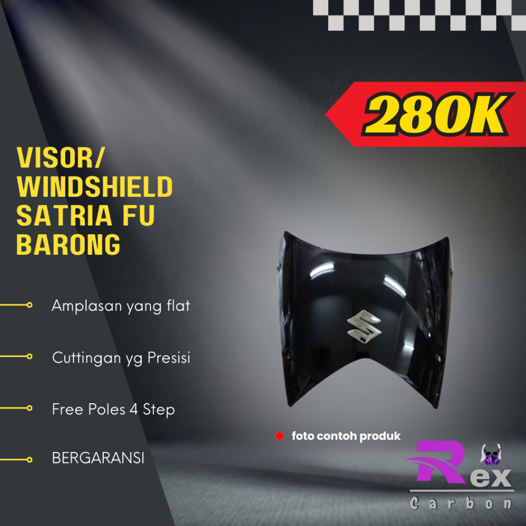 Visor/Windshield Satria Fu Barong Carbon Kevlar