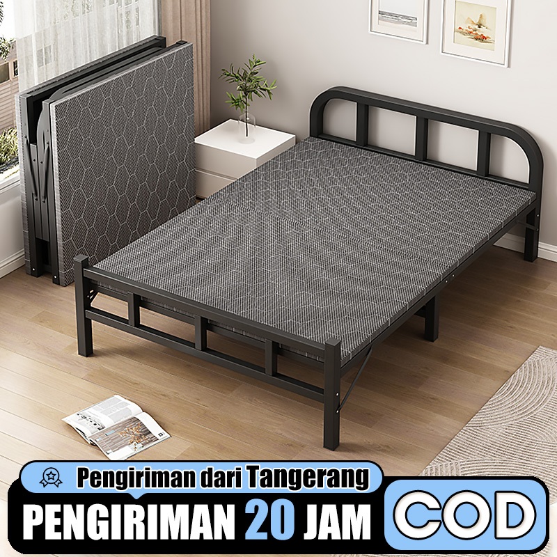 Ranjang Lipat Kasur Lipat Folding Bed Portable Tempat Tidur Lipat Portable Ranjang Lipat