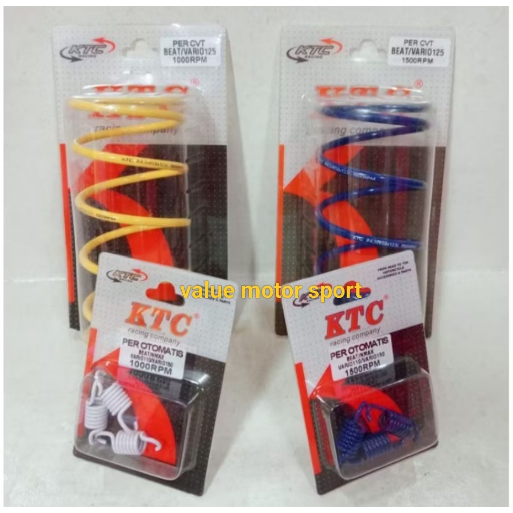 per cvt  ktc paketan plus per kampas ganda 1000/1500/2000rpm beat karbu beat fi Vario karbu Vario 11