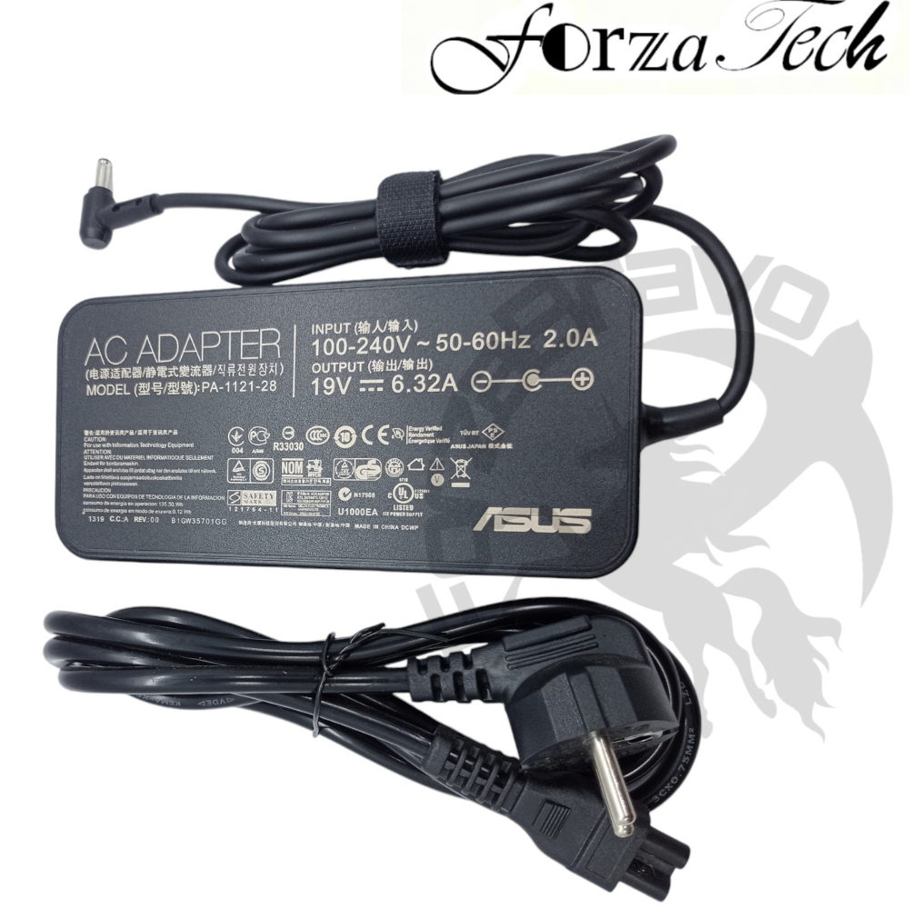 Adaptor Charger Casan Laptop ASUS UX501JW NX500JK N501JW N501VW UX561 FX570UD 19V 6.32A 4.5*3.0MM OR