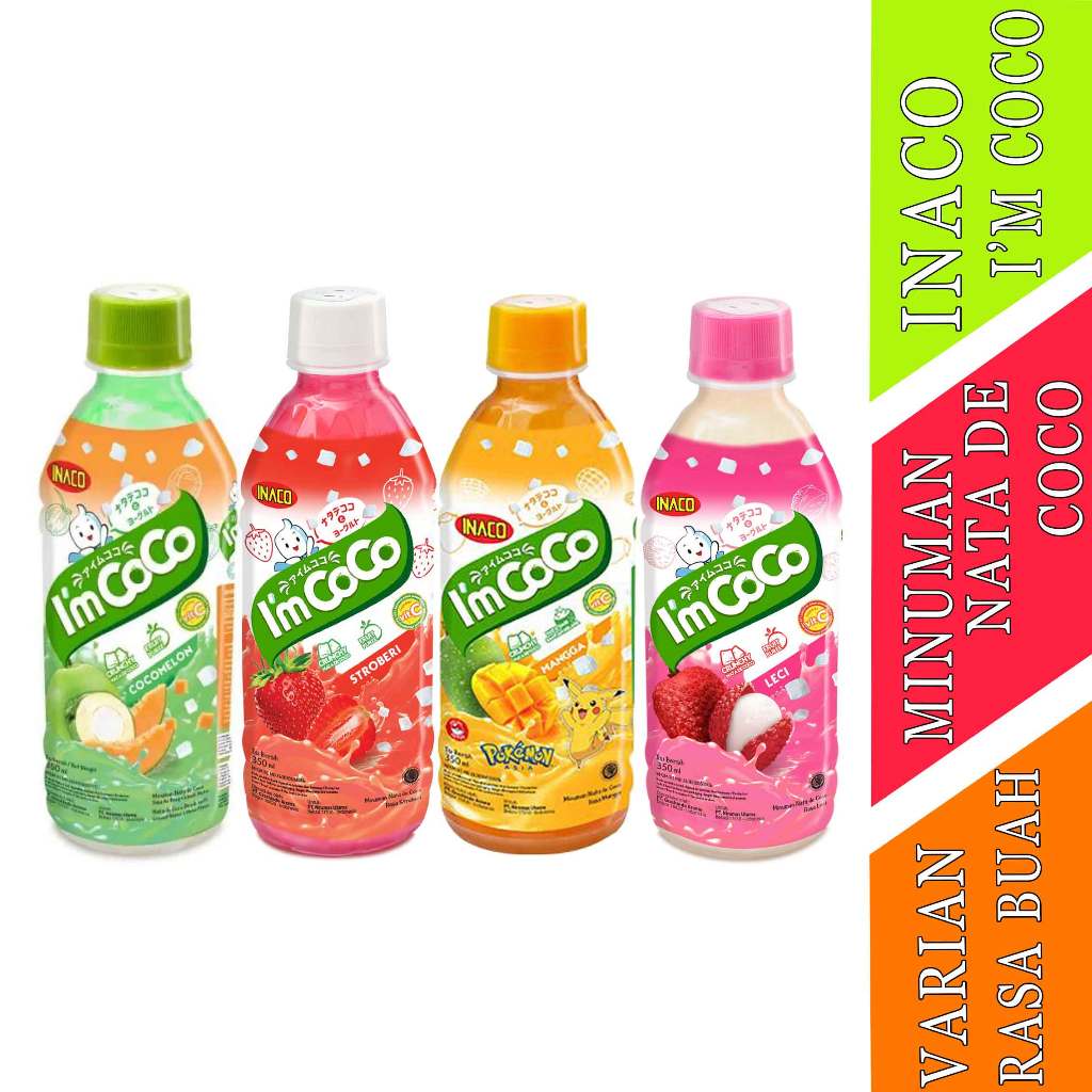 

INACO I’m Coco Drink 350ml Mango / Strawberry / Coconut Melon / Lychee