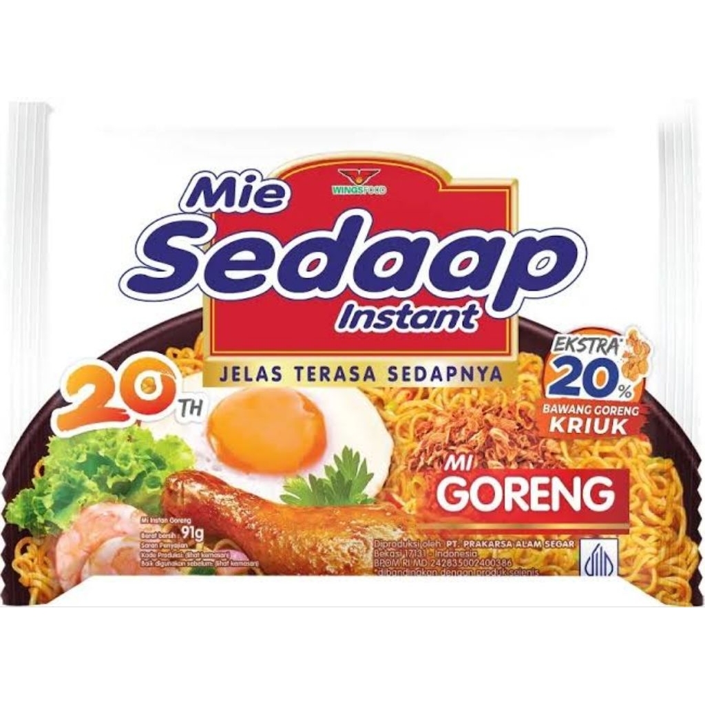 

3 PCS SEDAAP MIE GORENG 90 GRAM