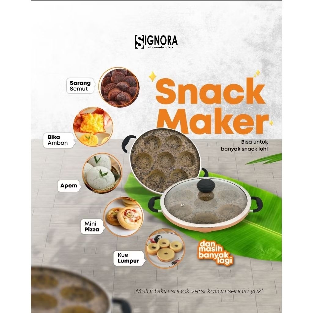 Signora New Snack Maker Dengan Plat Tatakan