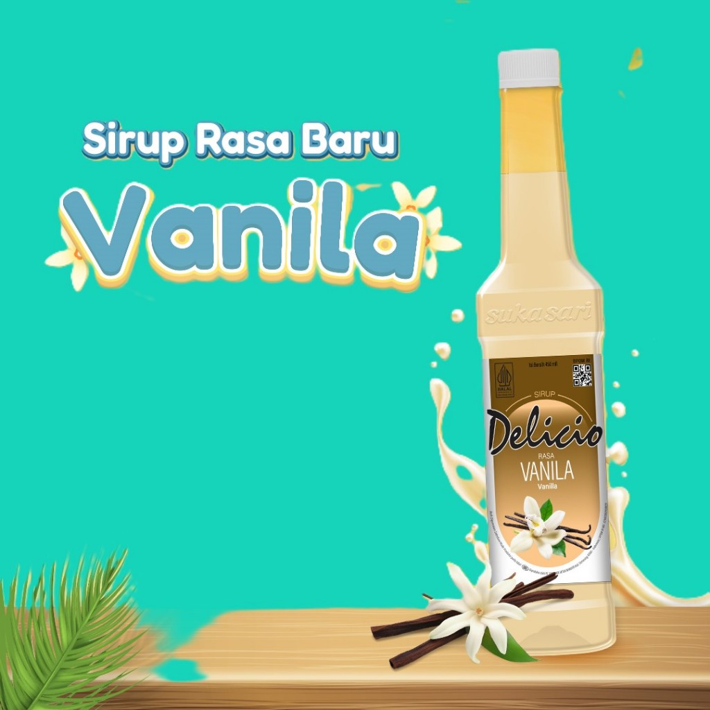 

Sirup Delicio Vanila 450 ml Halal botol plastik