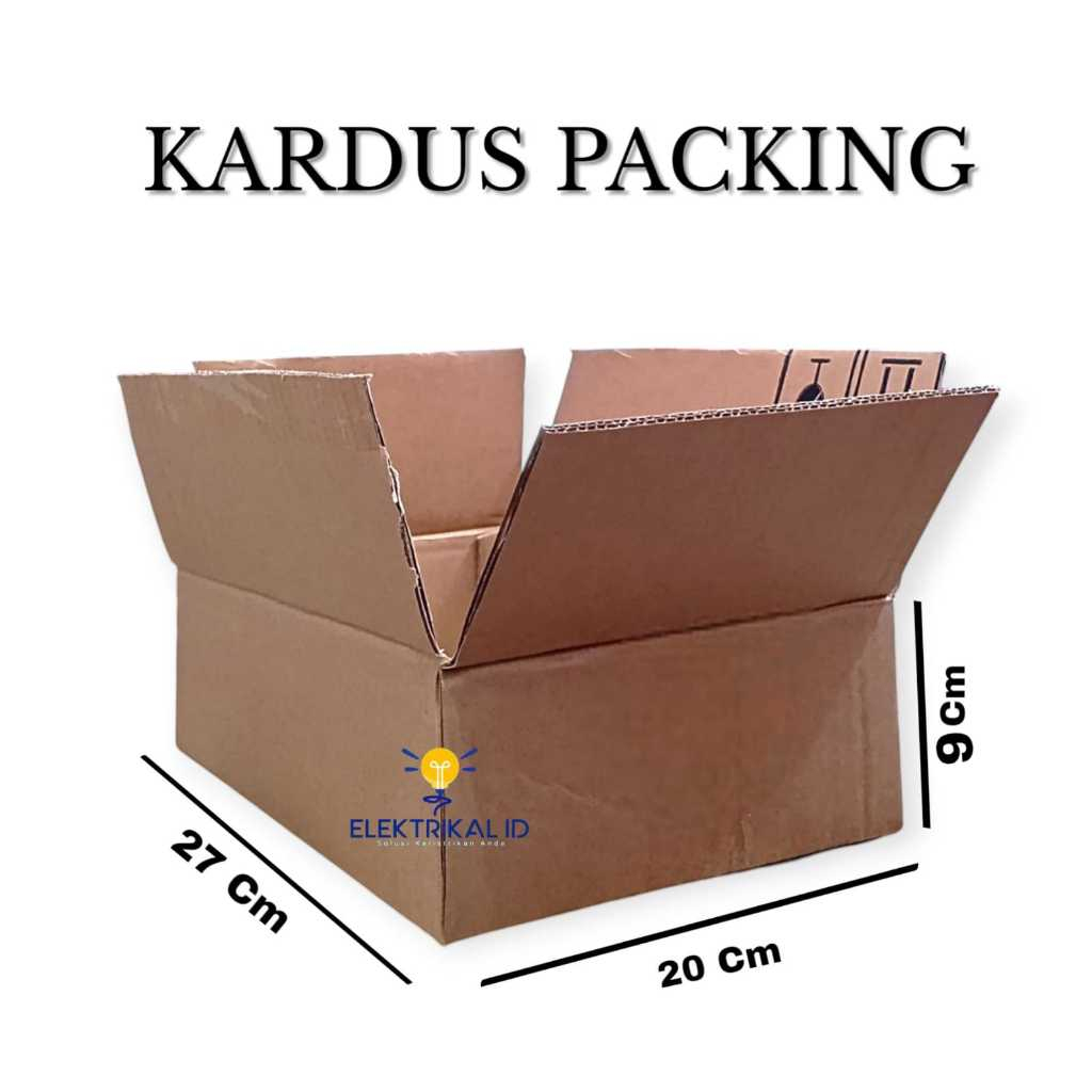 

Kardus / Karton Box Packing Polos 27x20x9 cm Tebal MINIMAL CEKOUT 10PCS