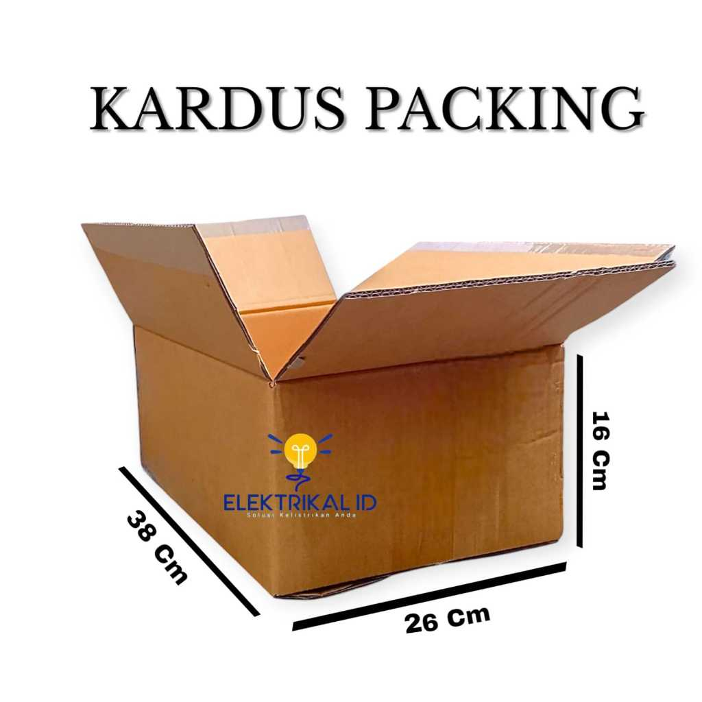 

Kardus / Karton Box Packing Polos 38x26x16 cmTebal MINIMAL CEKOUT 10PCS
