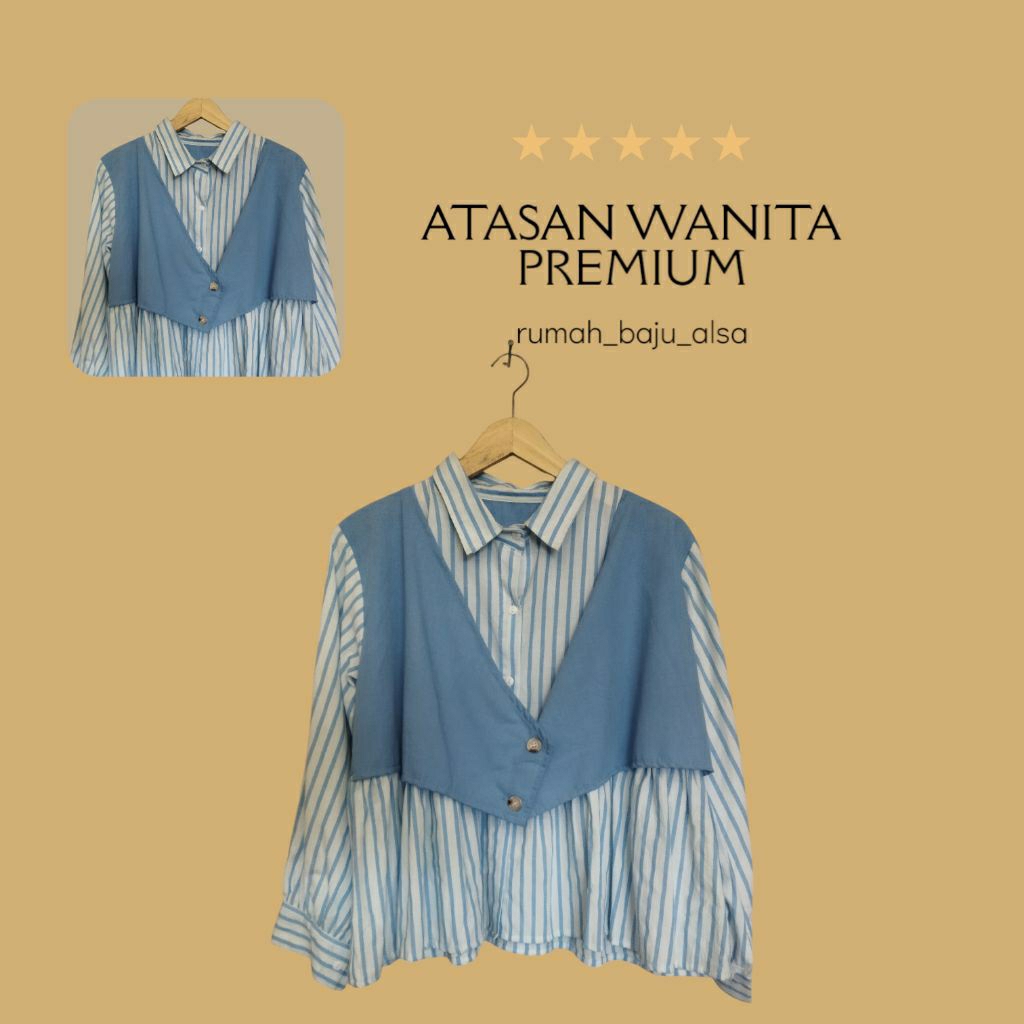 ATASAN WANITA PREMIUM / ATASAN WANITA KEKINIAN / BAJU WANITA BAHAN KATUN / BAJU CEWEK ROMPI LUCU